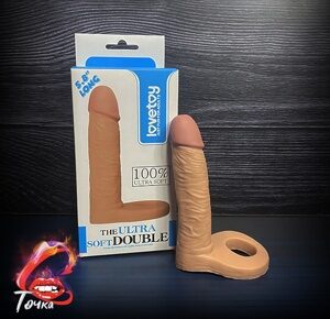 Анальный фаллоимитатор и насадка "Double 3"